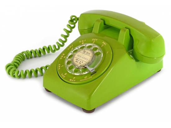 Alltel SC-500D Single-Line Analog Rotary Desk Phone Light Green 1972 Vintage *Non-Functional Prop*