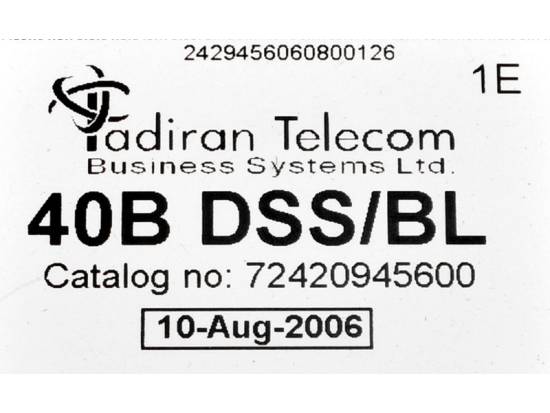 Tadiran Emerald Ice/Sprint K3 40B 40 Button DSS/BL SINGLE PORT Charcoal Tadiran Emerald Ice/Sprint K3 40B 40 Button DSS/BL SINGLE PORT Charcoal