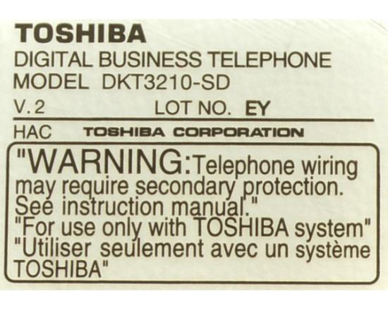 Toshiba Strata DKT3210-SD 10-Button Charcoal Digital Display Speakerphone - Grade A Toshiba Strata DKT3210-SD 10-Button Charcoal Digital Display Speakerphone - Grade A