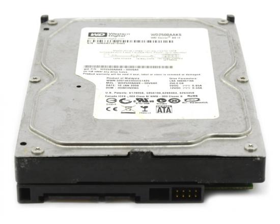 Western Digital 250GB 7200 RPM 3.5" SATA Hard Disc Drive HDD (WD2500AAKS-00VSA0) - Refurbished Western Digital 250GB 7200 RPM 3.5" SATA Hard Disc Drive HDD (WD2500AAKS-00VSA0) - Refurbished