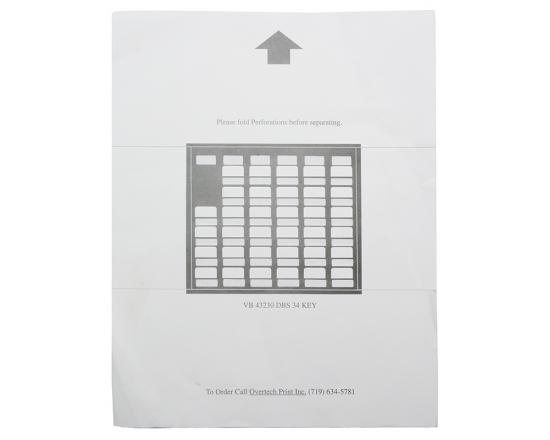 Panasonic VB-43230 & 33 DBS 34-Button Grey Paper DESI Panasonic VB-43230 & 33 DBS 34-Button Grey Paper DESI