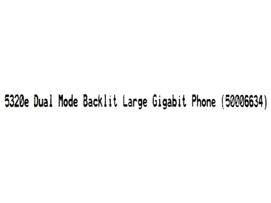 Mitel 5320e Gigabit IP Dual Mode Backlit Large Display Phone (50006634) Mitel 5320e Gigabit IP Dual Mode Backlit Large Display Phone (50006634)