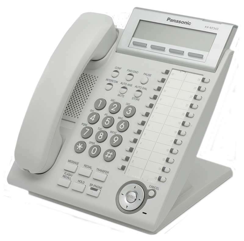 Panasonic KX-NT343 White Backlit Display VoIP Phone