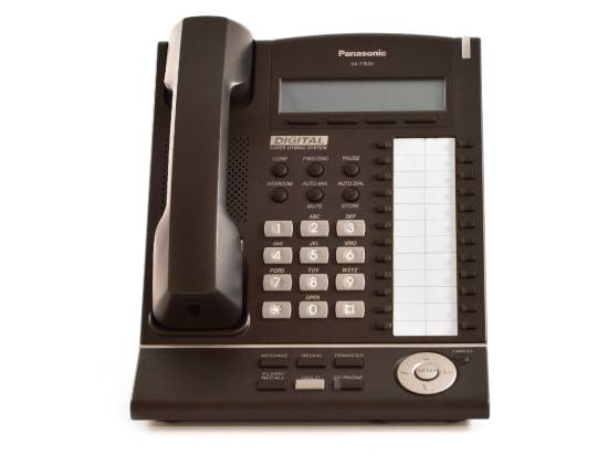 Panasonic KX-T7630-B 24-Button Charcoal Digital Display Telephone - Grade A Panasonic KX-T7630-B 24-Button Charcoal Digital Display Telephone - Grade A