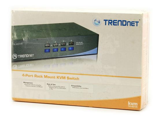 TRENDnet 4-Port Rack Mount KVM Switch