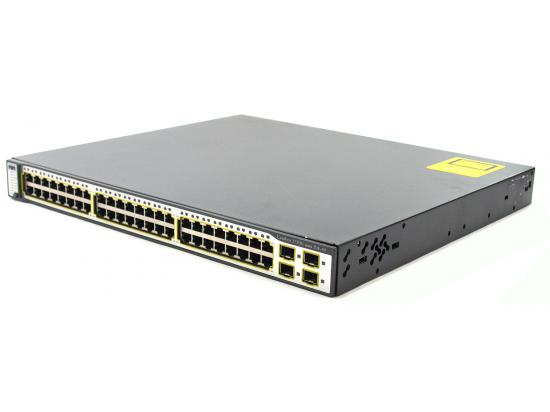 Cisco Catalyst WS-C3750G-48PS-E 48-Port RJ-45 10/100 PoE Managed Switch - Refurbished