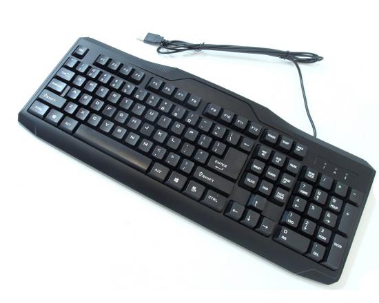 iMicro KB-US819EB 107-Key Slim Comfort Enhanced USB Keyboard