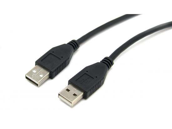 Generic USB Cable 2.0 Type A Male to Type A Male 3ft (Black)
