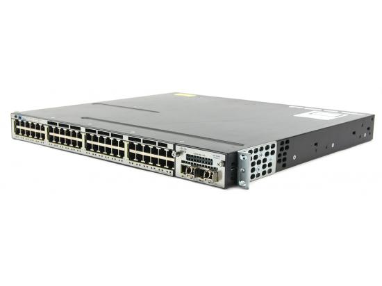 Cisco Catalyst WS-C3750X-48P-S 48-Port 10/100/1000 PoE Managed Switch