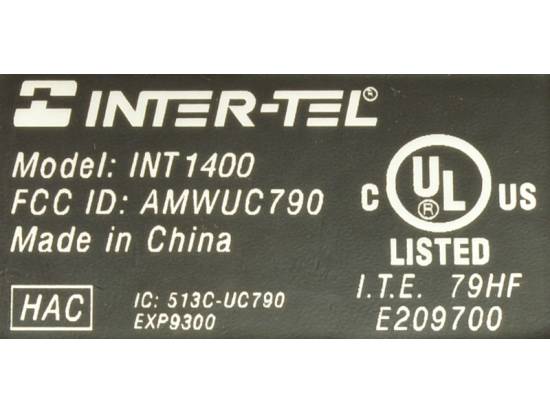 Inter-tel Encore CX/Mitel 3000 INT1400 4-Button Cordless Digital System Phone (618.4015) Inter-tel Encore CX/Mitel 3000 INT1400 4-Button Cordless Digital System Phone (618.4015)