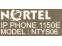 Nortel 1150E IP Display Phone with TEXT Keys (NTYS06) - Grade B