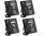 Avaya 9508 Black Digital Display Speakerphone - 4 Pack - Grade A