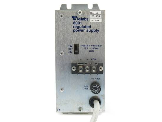 Tellabs 8001 Regulated Power Supply Tellabs 8001 Regulated Power Supply