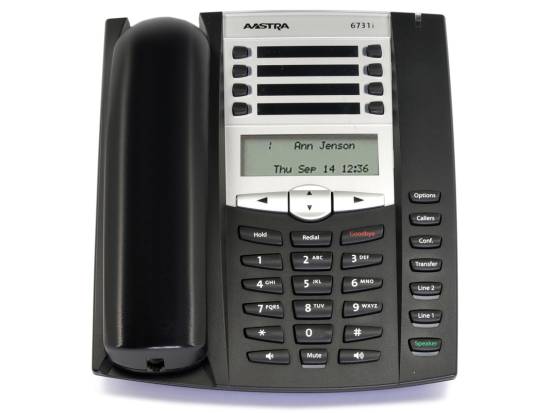Aastra 6731i Black IP Display SpeakerPhone w/ Text Keys - Refurbished Aastra 6731i Black IP Display SpeakerPhone w/ Text Keys - Refurbished