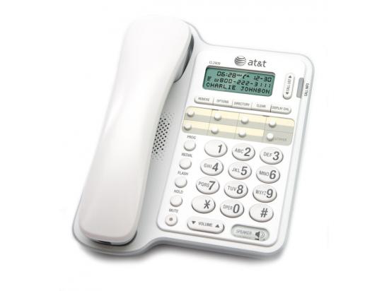 AT&T CL2909 White 8-Button Display Speakerphone (CL2909)