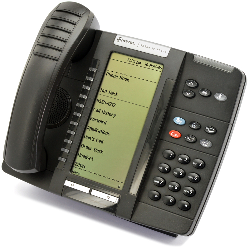 Mitel 5320e 50006634 Black IP Business Phone Backlit for sale online 