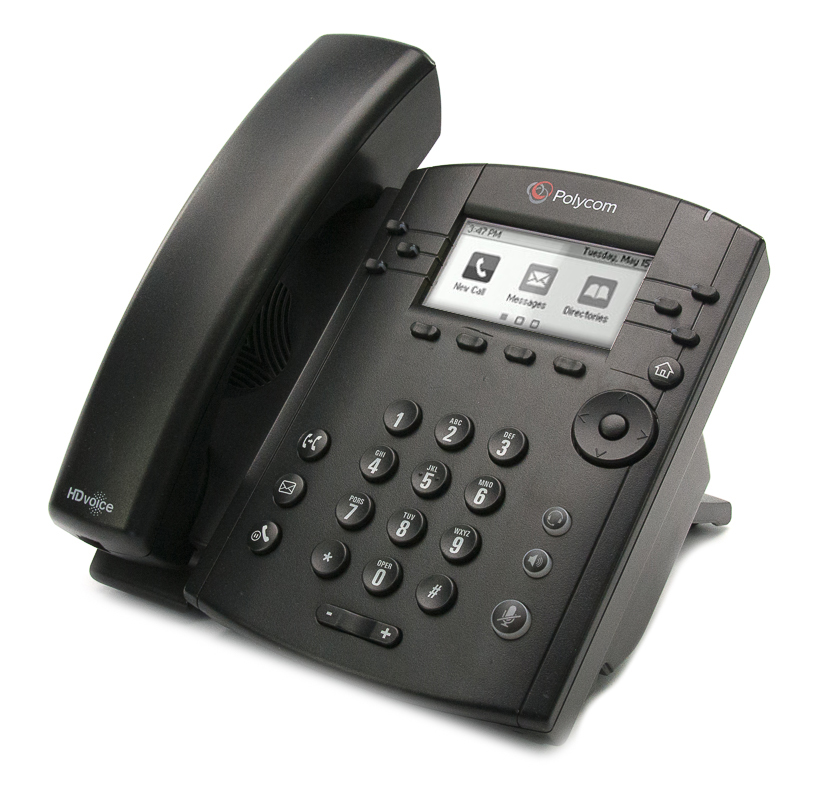 Polycom VVX 311 2200-48350-025 Telephone 12' Flat Black Handset Cord #FB1 