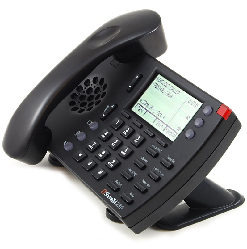 LOT OF 5 ShoreTel IP 230 VoIP IP Phones Business Telephone w/ Handset & Stand 