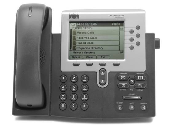 Cisco CP-7961G Charcoal IP Display Speakerphone - Grade A Cisco CP-7961G Charcoal IP Display Speakerphone - Grade A