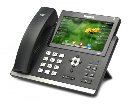 Yealink SIP-T42G Ultra Elegant Gigabit IP Phone With Stand No Power Cord Tested 