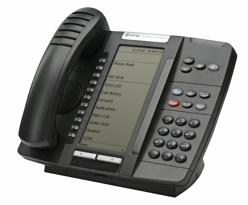 Mitel 5320e 50006634 Black IP Business Phone Backlit for sale online 