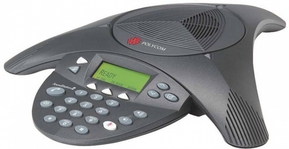 Polycom SoundStation 2 Conference Phone With Wall Module for sale online 