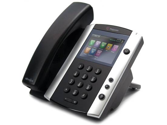 thumbnail interactive-video image 1 of Polycom VVX 501 Skype 12-Line Media Phone - Black, PoE, Bluetooth, 2200-48500-019 1 of 3