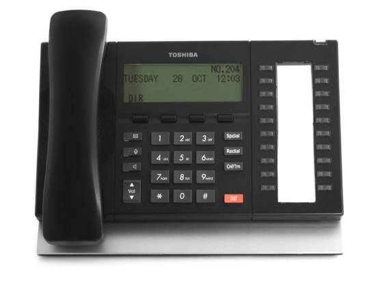 Toshiba DP5132-SD 20-Button Black Digital Backlit Display Phone - Grade A Toshiba DP5132-SD 20-Button Black Digital Backlit Display Phone - Grade A