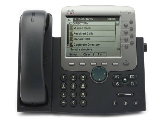 Cisco CP-7971G-GE Charcoal Gigabit IP Display Speakerphone - Grade A Cisco CP-7971G-GE Charcoal Gigabit IP Display Speakerphone - Grade A