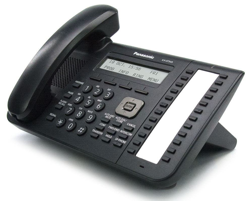 Used Panasonic KX-DT333 Phone Black 24 Buttons 