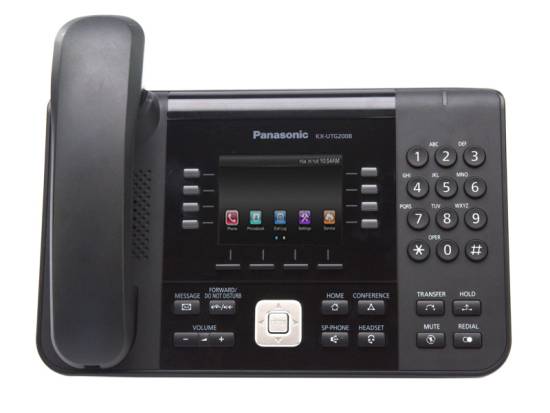Panasonic KX-UTG200B VoIP Black Backlit Display Phone - Grade A Panasonic KX-UTG200B VoIP Black Backlit Display Phone - Grade A
