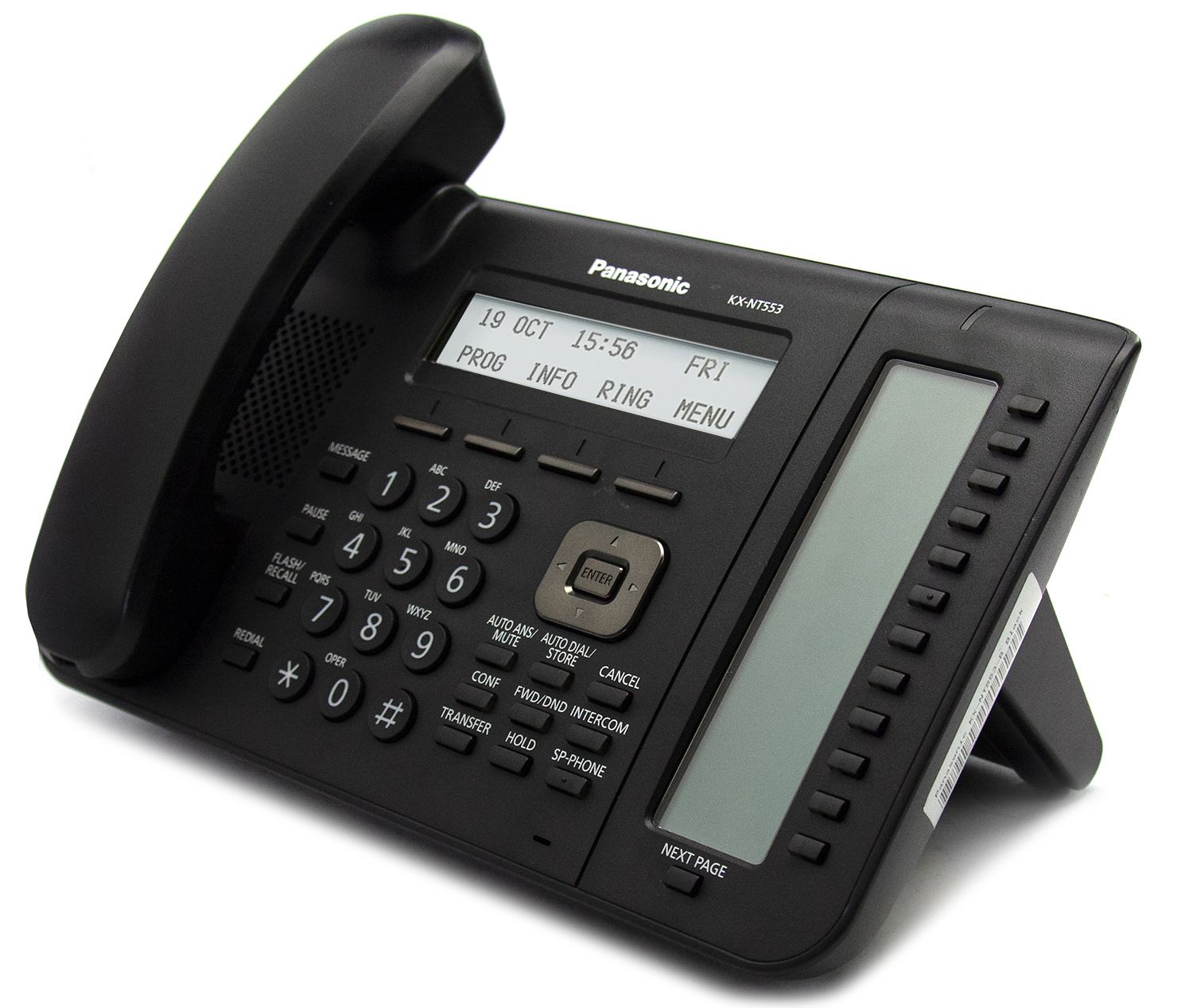 thumbnail interactive-video image 1 of Panasonic KX-DT500/KX-NT500/KX-UT Series Black Handset – Replacement PNLXQ1001Z 1 of 5
