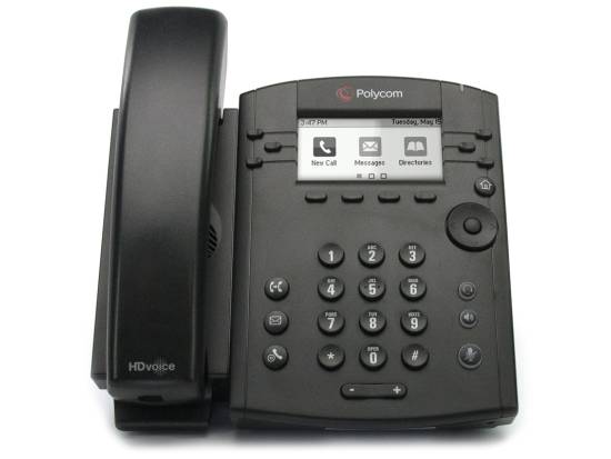 Polycom VVX 301 Corded Business IP Phone - 6 Line, PoE, SIP VoIP - Certified Refurbished
