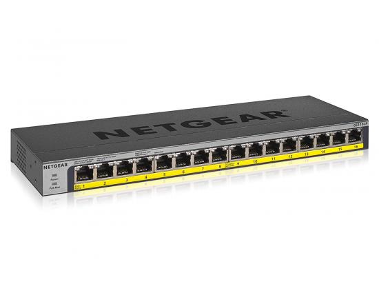 Netgear GS116LP-100NAS 16-Port PoE+ Gigabit Ethernet Switch
