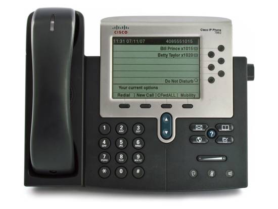 Cisco CP-7962G Charcoal IP Display Speakerphone - Grade B Cisco CP-7962G Charcoal IP Display Speakerphone - Grade B
