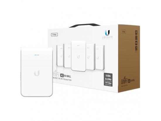 Ubiquiti Unifi UAP-AC-IW-5-US 3-Port 10/100/1000 In-Wall Access Point - 5 Pack 