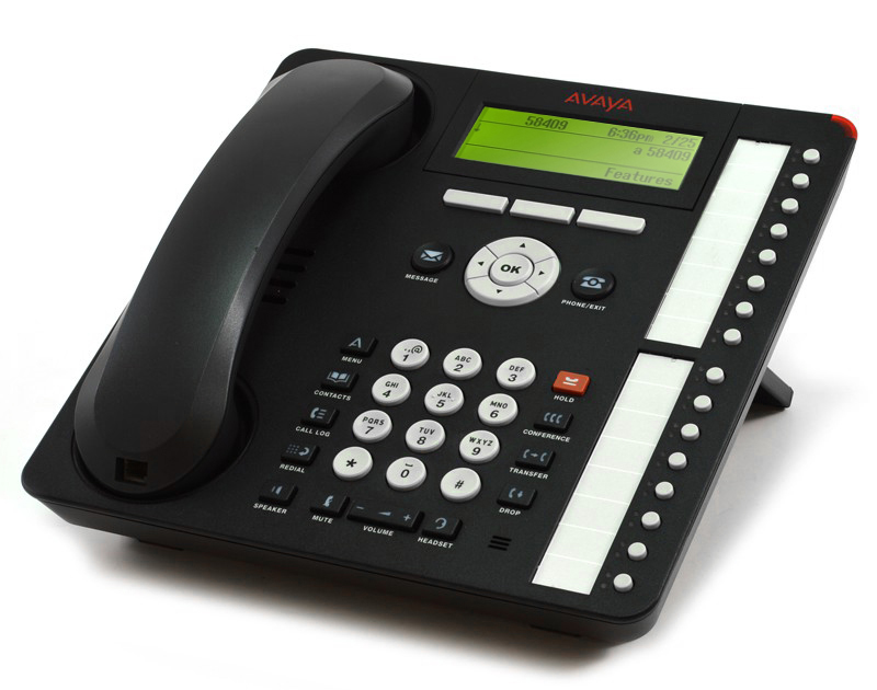 700504843-1616-I Wired Handset 4-line LCD Black IP-Telephone Details about   Avaya 
