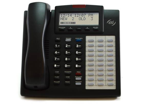 ESI 48 Key FD DFP Charcoal Full Duplex Speakerphone Backlit (5000-0531) - Grade B ESI 48 Key FD DFP Charcoal Full Duplex Speakerphone Backlit (5000-0531) - Grade B