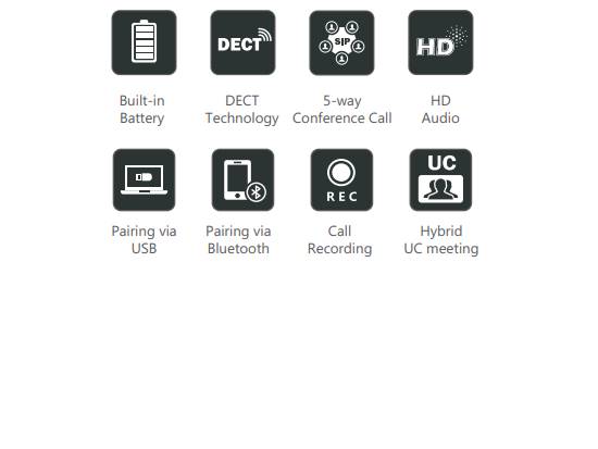 Yealink CP930W DECT IP Wireless Conference Phone Yealink CP930W DECT IP Wireless Conference Phone